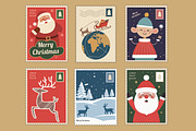 Christmas Stamp Postcards, a Card Template by MightyDesign (Thumbnail 1 of 6)