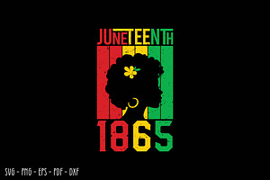 Juneteenth Woman Silhouette SVG, an Object Graphic by BeeCraftR