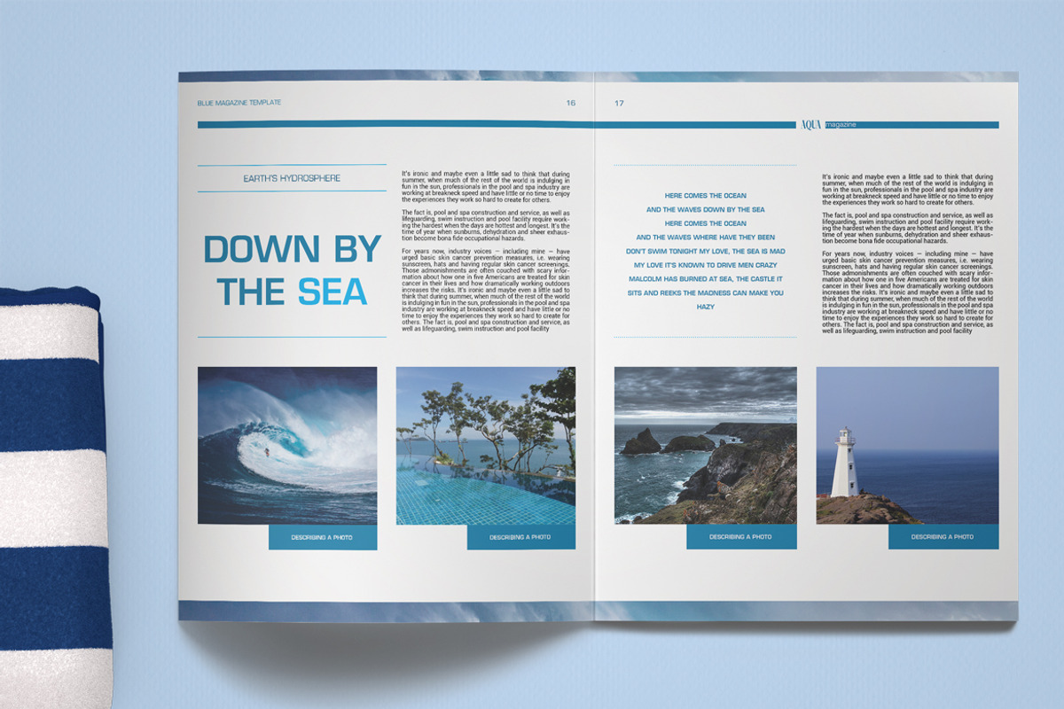 AQUA - Multipurpose Magazine, a Magazine Template by Boris Cupac