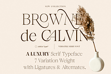 Browne de Calvin | Luxury Serif Type
