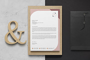 Letterhead Template Word, a Stationery Template by ResumeDevisers (Thumbnail 1 of 7)