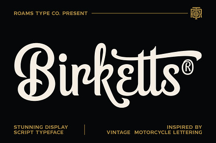 Birketts - Classy Motorcycle Font