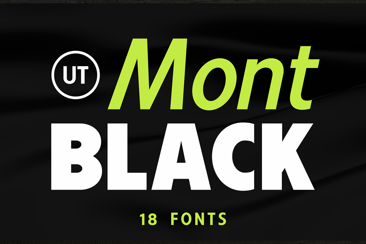 Montblack - Sans Serif Font Family, a Sans Serif Font by Umitype (Photo 1 of 10)