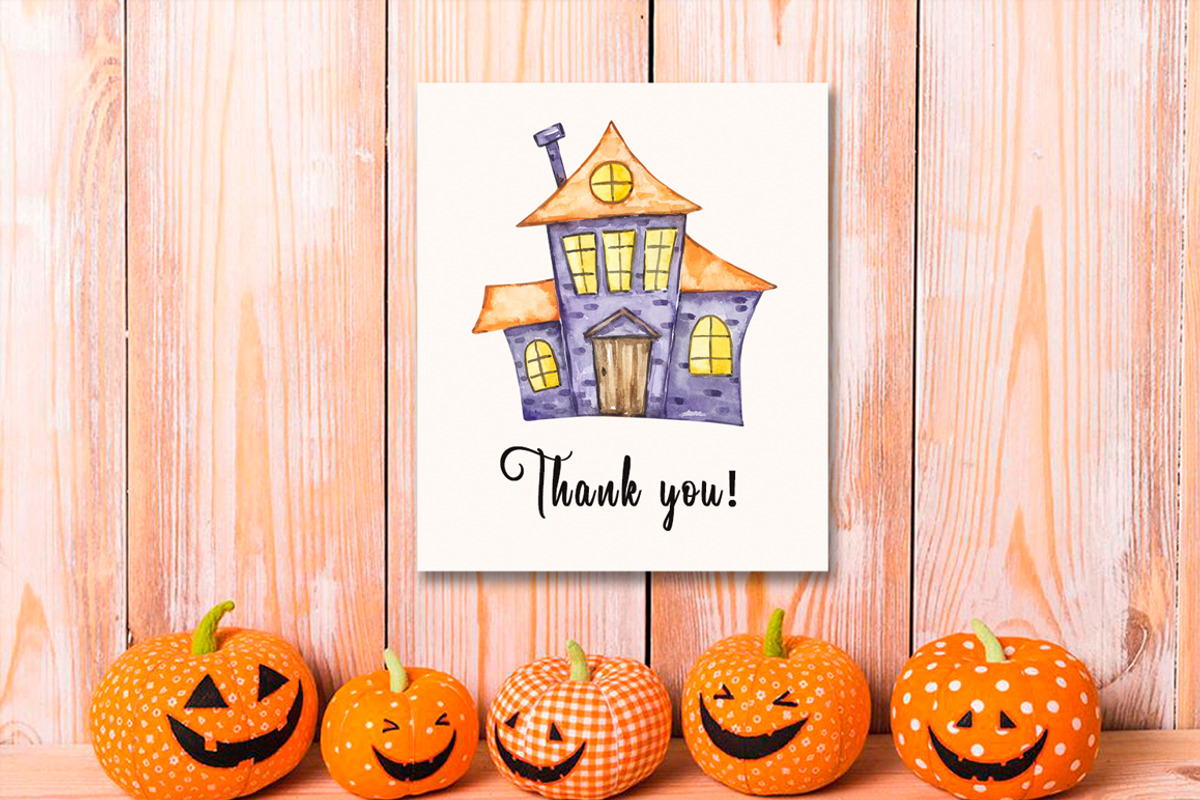 Watercolor Happy Halloween Clipart, a Seasonal Illustration by SvetaArtStore (Photo 8 of 8)