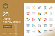 25 Digital Agency Toolkit Icons, an Icon by IconBunny (Thumbnail 1 of 2)