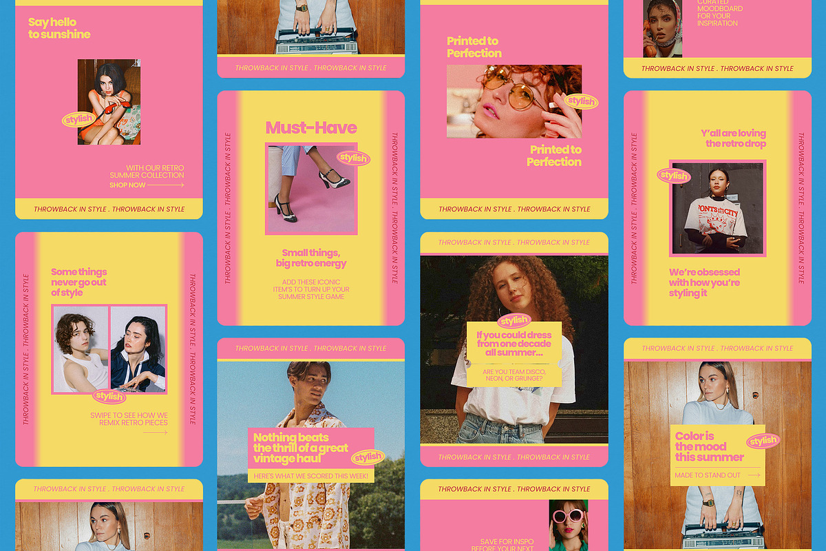 Summer Fashion Instagram Templates, a Social Media Template by Supanium Studio (Photo 1 of 5)