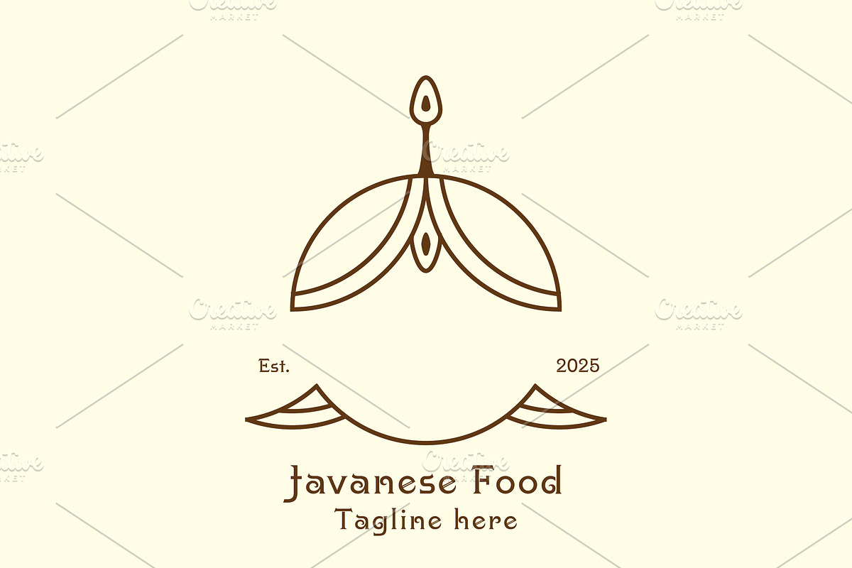 Indonesian Food Java Logo Icon, a Branding & Logo Template by Morvana Crew