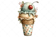 Whimsical Summer Ice Cream Clipart, an Illustration by Craft Nest (Thumbnail 10 of 12)