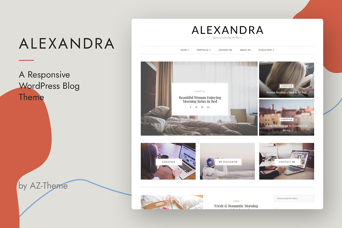 Alexandra - WordPress Blog Theme, a WordPress Template by AZ-Theme (Photo 3 of 11)