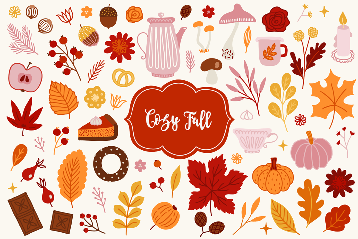 Cozy Fall Kit, a Texture Illustration by miumiu (Photo 2 of 11)