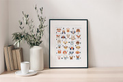 Dog Face Clipart, A-Z Breed Poster, an Animal Illustration by DearLetters (Thumbnail 6 of 7)