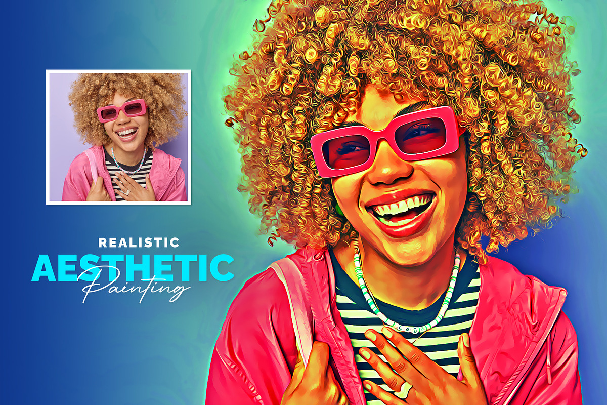 Realistic Asthetic Painting, an Action Add-On by U_Design (Photo 7 of 9)