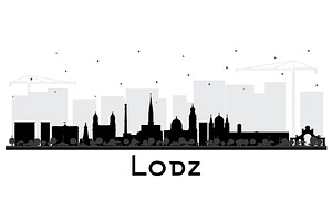 Lviv Ukraine City Skyline Silhouette