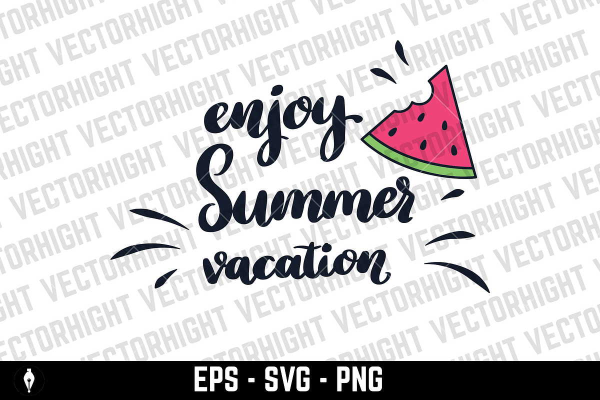 Enjoy Summer Vacation. Summer design, an Object Illustration by Vectorhight