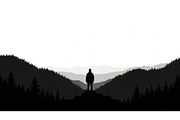 Mountain Pines Silhouette, a Graphic by hafijul (Thumbnail 13 of 17)