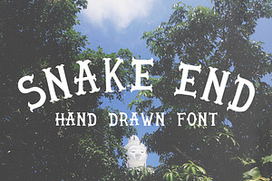 Snake End - Hand Drawn Font