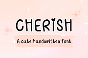 Cherish Cute Handwritten Font, a Handwritten Font by Lalava Studio (Thumbnail 1 of 8)