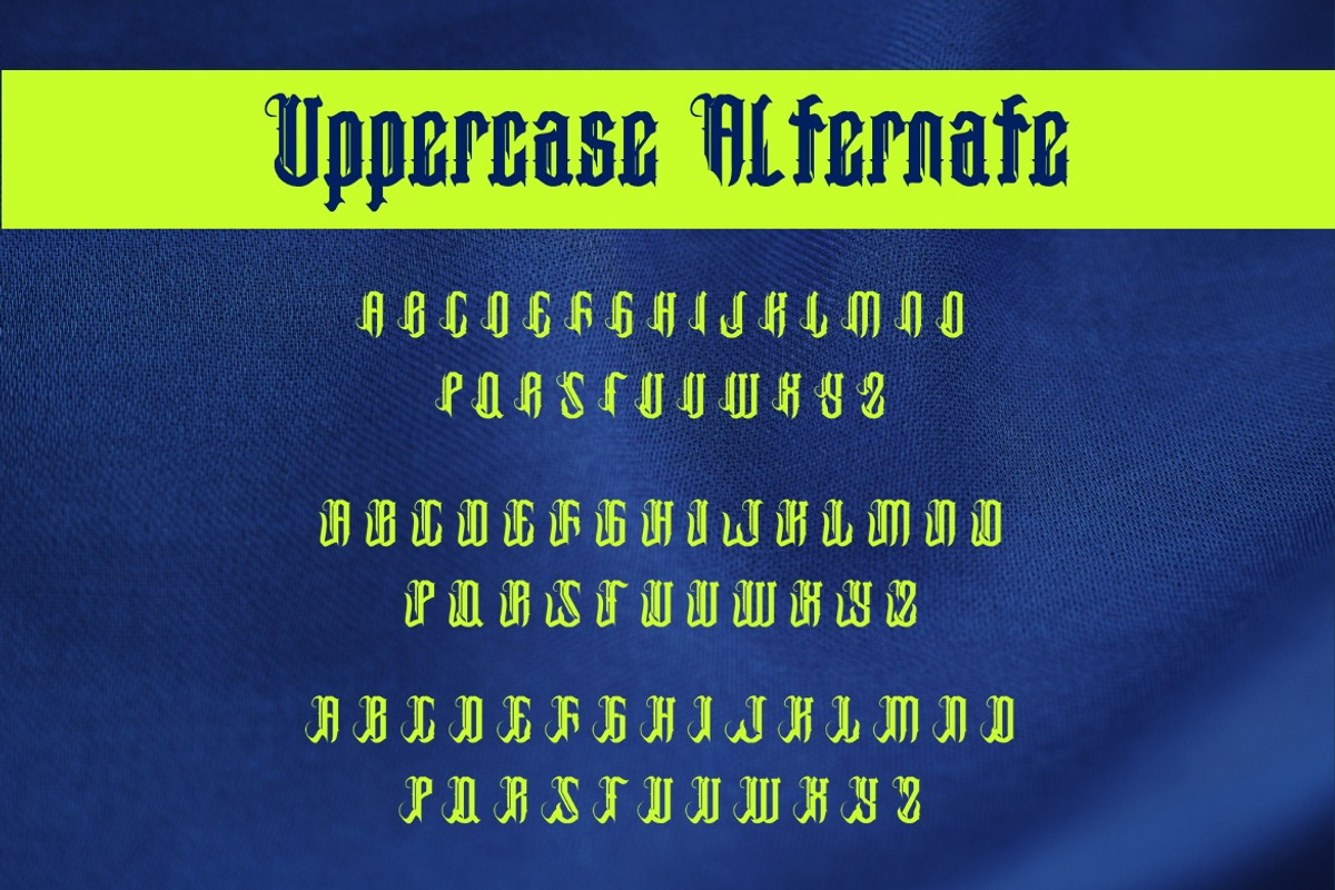 Roffes Brawry - Modern Blackletter, a Blackletter Font by Dhabee (Photo 13 of 15)