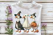 Boo Ghost Goose PNG Halloween, an Illustration by CraftArtStudio (Thumbnail 3 of 4)