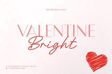 Valentine Bright Font Duo