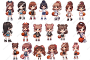 basketball girl,basketball png, an Object Graphic by DreamerStarCo (Thumbnail 4 of 10)