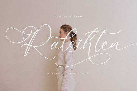 Ralsihten Beauty Calligraphy, a Script Font by Storytype Studio