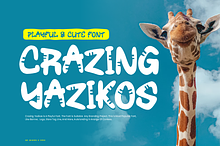 Crazing Yazikos - Playful Font