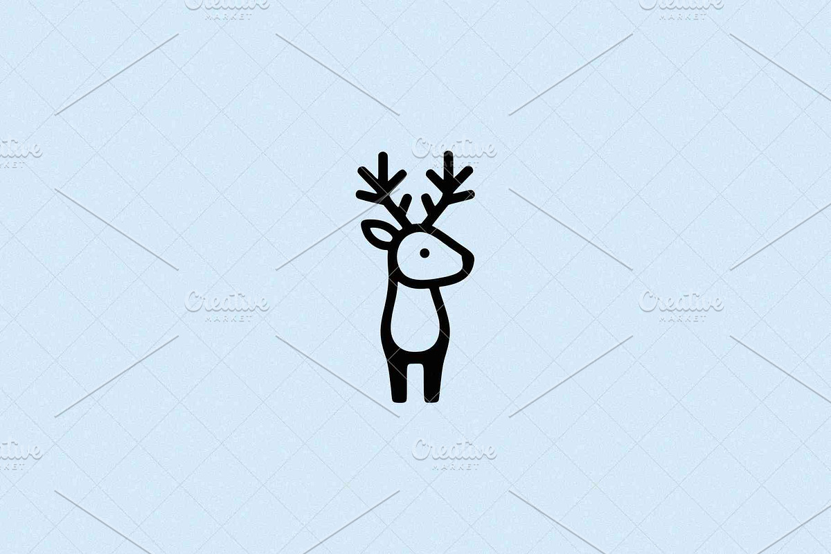 Minimalist Deer Icon Cervidae, an Animal Illustration by Vectorium Studio (Photo 2 of 4)