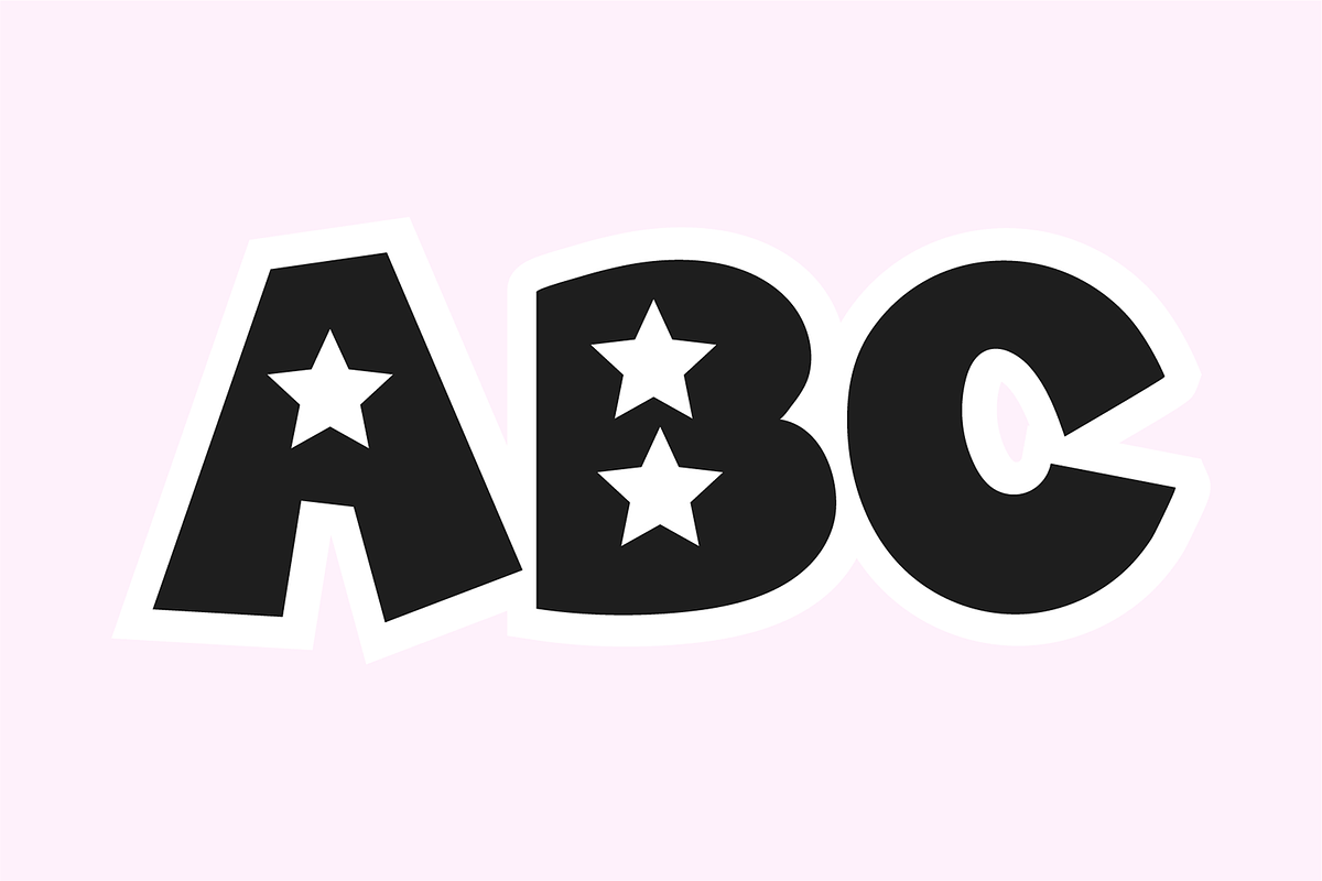 BLUE STARS 4th of July Star Font, a Sans Serif Font by Blush Font Co. (Photo 6 of 6)
