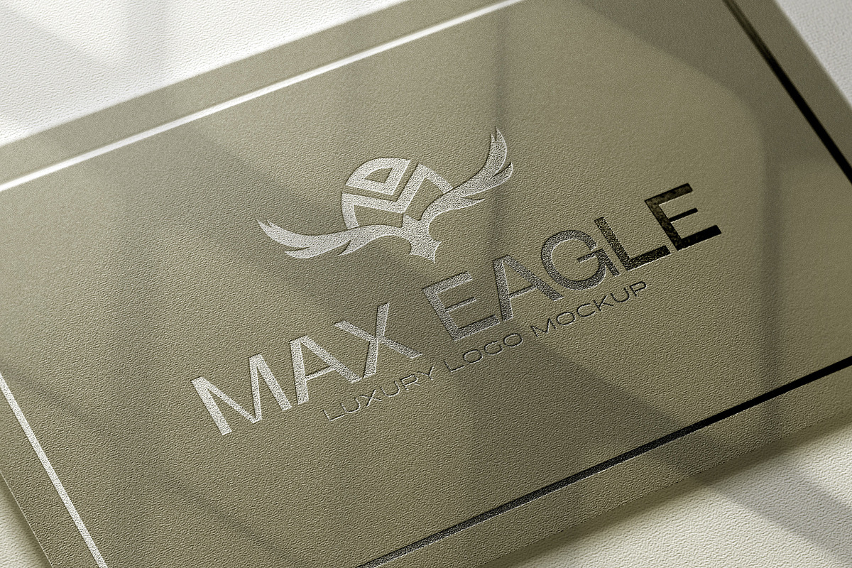 Luxury Golden Embossed Logo Mockup, a Product Mockup by INTENTFX (Photo 3 of 8)