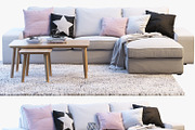 Chaise longue sofa 3d model, a Furniture 3D Model by 3dmitruk (Thumbnail 1 of 11)