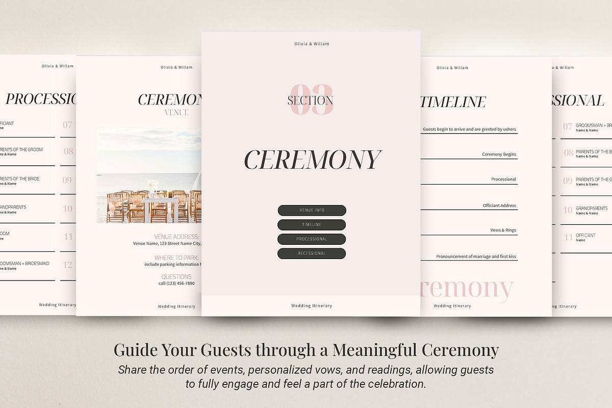 Wedding Weekend Guide template, a Magazine Template by 3.14&Co (Photo 5 of 11)