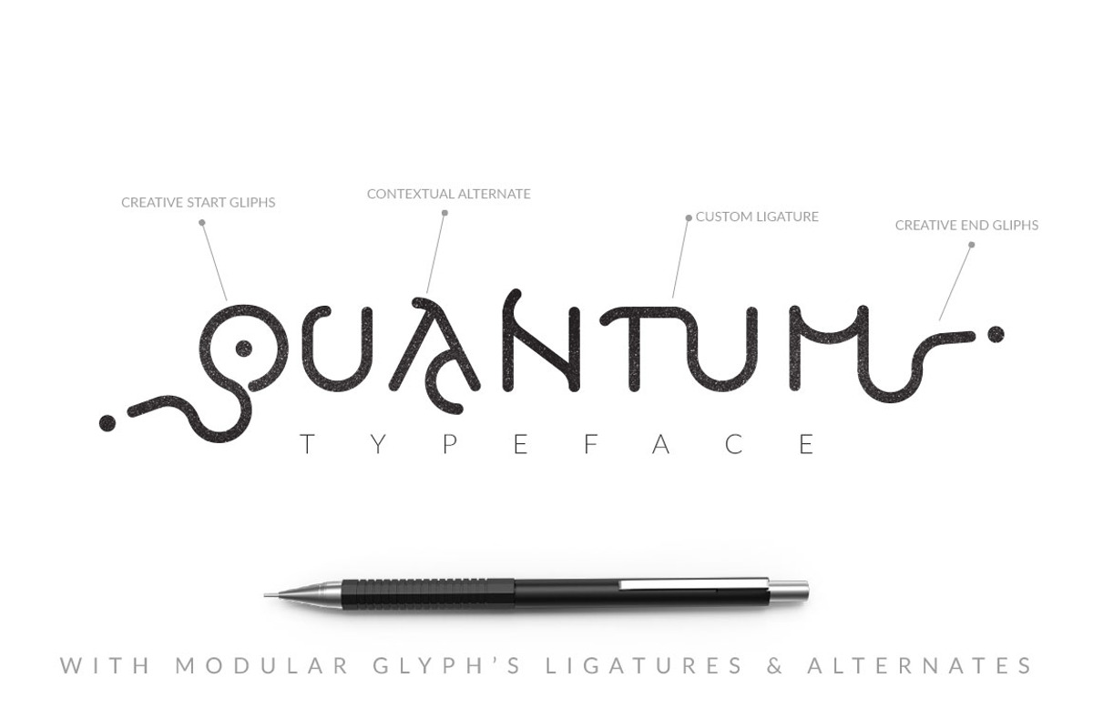 Quantum Typeface preview 3