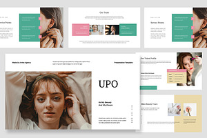 Upo : MUA Profile Google Slides, a Presentation Template by Punkl Camp
