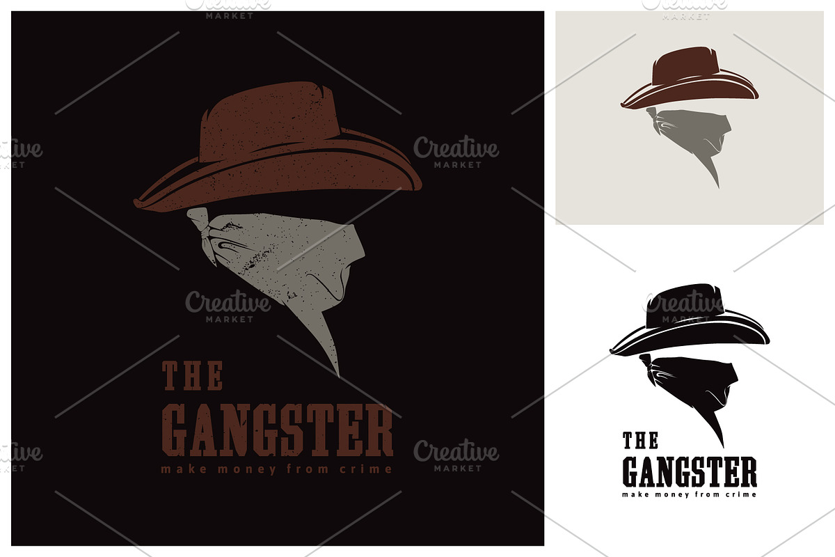 Western Bandit Gangster Symbol, a Branding & Logo Template by Atlantis X Nurman Arbai (Photo 1 of 2)
