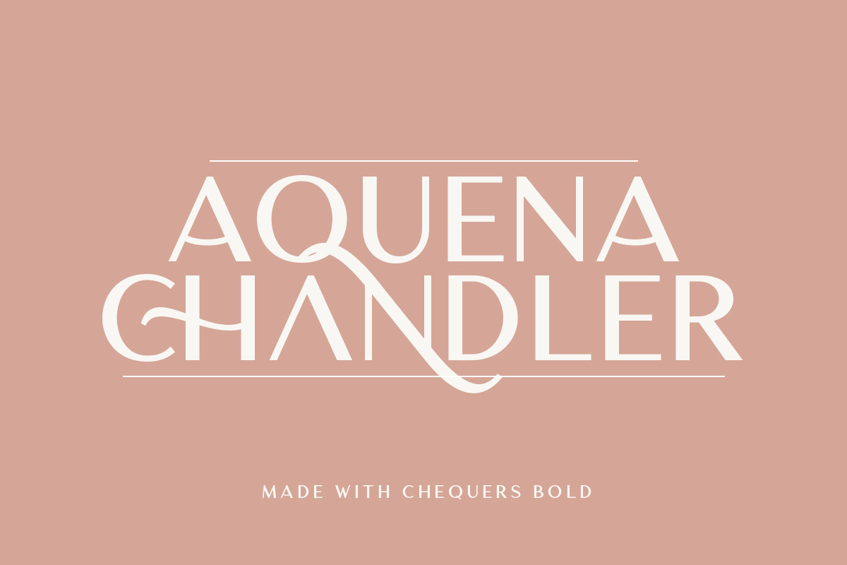 Chequers - Modern Sans Serif, a Sans Serif Font by Sarid Ezra (Photo 2 of 9)