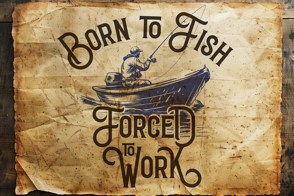 Fishery Vintage Label Font, a Serif Font by JumboDesign (Photo 5 of 5)