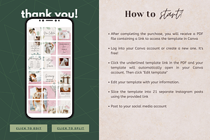 Wedding Instagram Puzzle Template