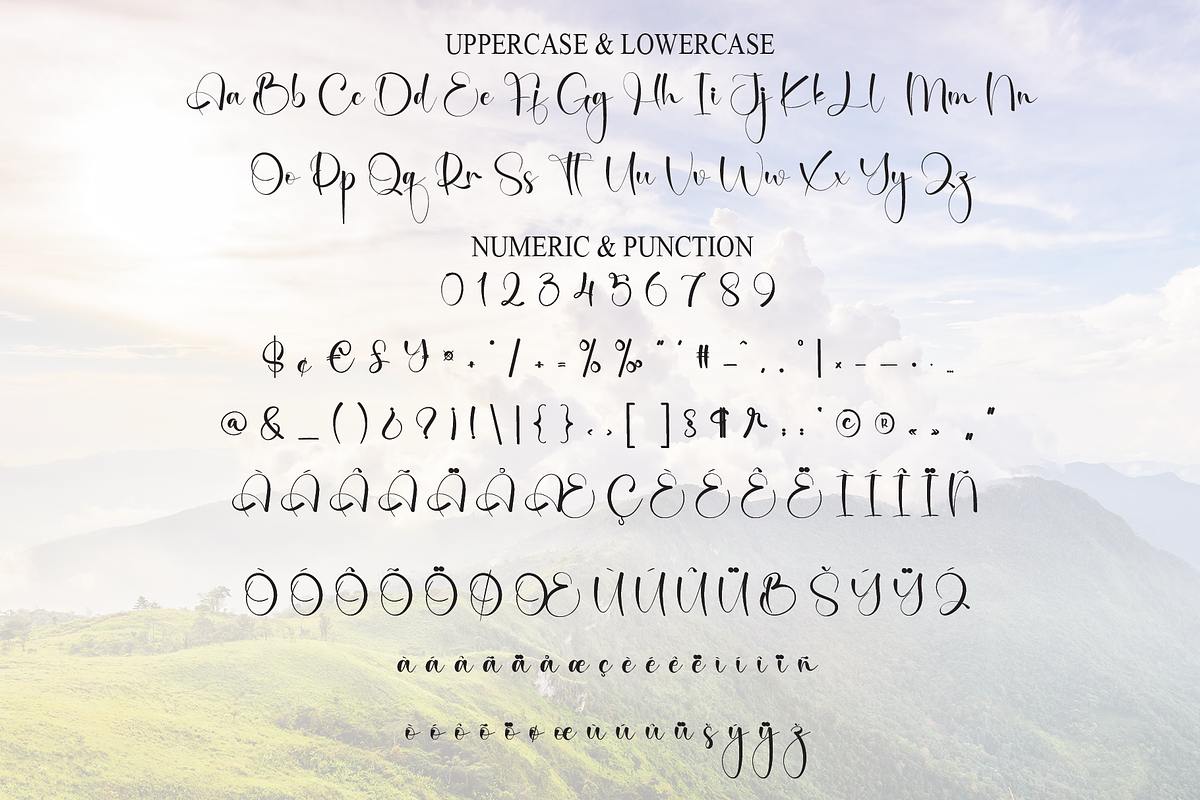 Mountain | Script Font, a Handwritten Font by Scratchones (Photo 7 of 9)