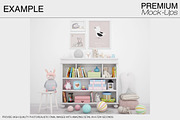 Nursery Wallpaper & Frames Mockups, a Product Mockup by mock-ups (Thumbnail 12 of 23)