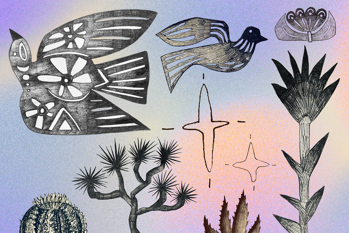 Desert Cowgirl Pen + Ink clipart, an Object Illustration by Eryn Rose Design (Photo 8 of 17)