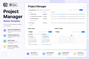 Project Management Notion Template, a Marketing Template by Rodro (Thumbnail 1 of 3)