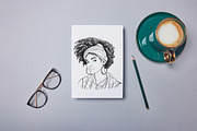 Black Woman Clipart, Face Clipart, an Object Graphic by MajorArtTm (Thumbnail 2 of 4)