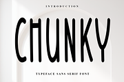 Chunky, a Sans Serif Font by InermediaSTUDIO (Thumbnail 1 of 8)