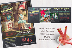 Back To School Chalk Templates
