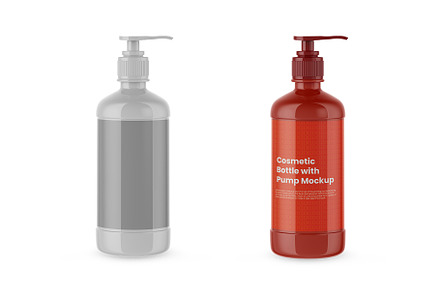 Cosmetic Bottle Mockup