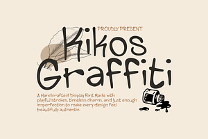 Kikos Graffiti Playful Display Font