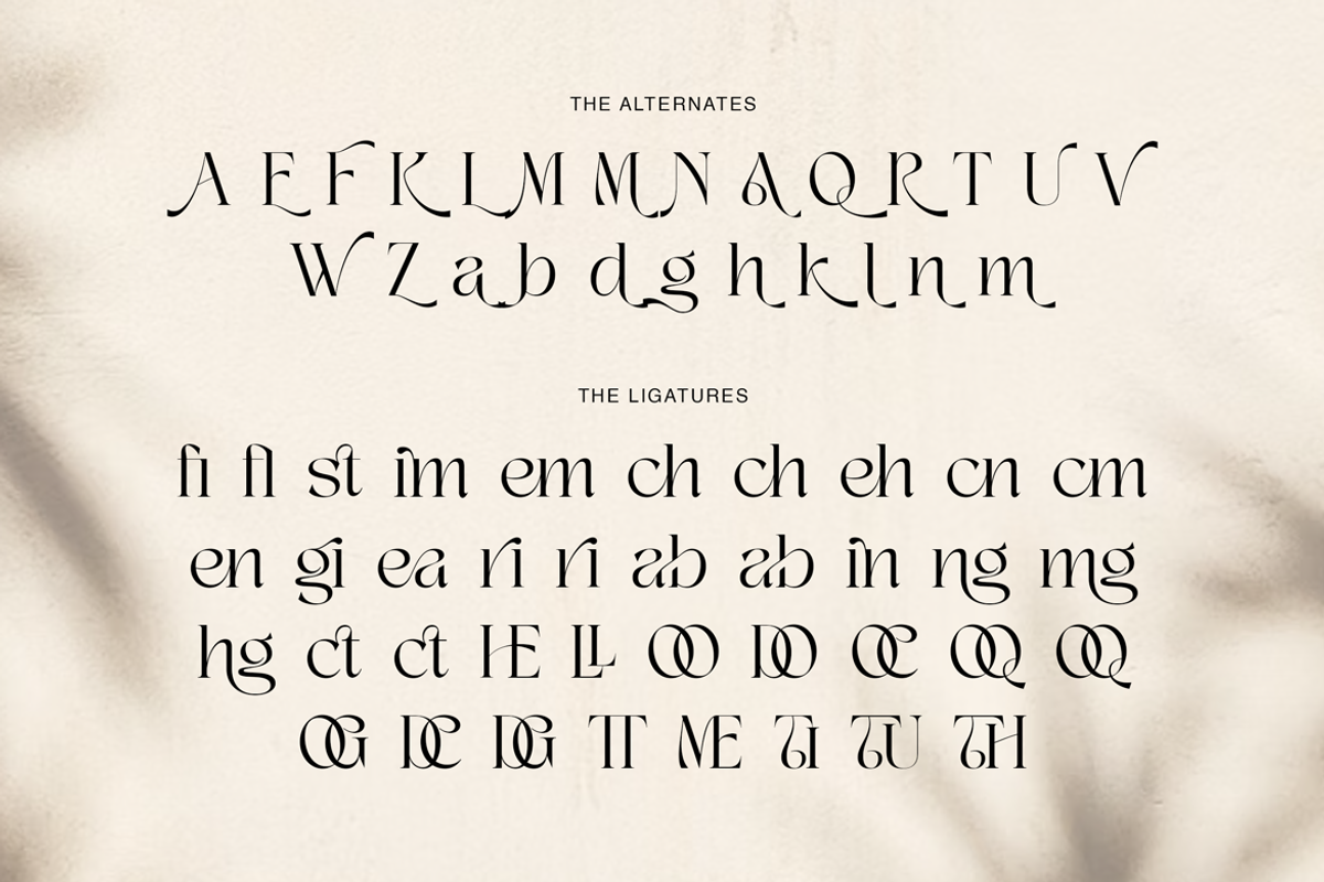 Thematic Luxury Display Serif, a Serif Font by Creatype Studio (Photo 4 of 10)