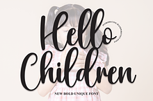 Hello Children | Script Font