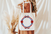 Coquette Patriotic Frames Clipart, an Illustration by Designworld (Thumbnail 8 of 8)